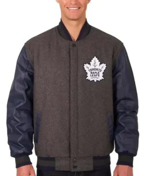 Carlos Toronto Maple Leafs Letterman Varsity Jacket