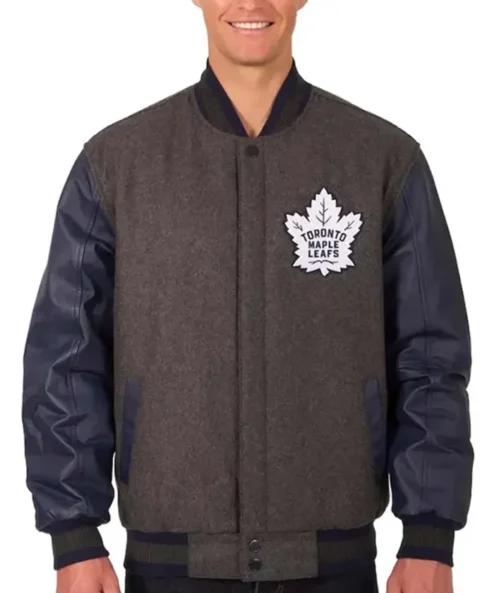 Carlos Toronto Maple Leafs Letterman Varsity Jacket