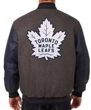 Alternative view of Carlos Toronto Maple Leafs Letterman Varsity Jacket
