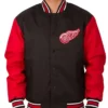 Carolina Hurricanes Black And Red Letterman Varsity Jacket