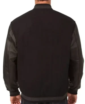 Carolina Hurricanes Black Varsity Full Snap Wool Jacket For Sale