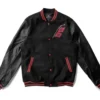 Carolina Hurricanes Black Wool Letterman Varsity Jacket