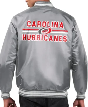 Carolina Hurricanes Grey Varsity Jacket For Sale