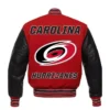 Carolina Hurricanes Red And Black Varsity Jacket