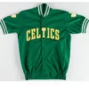 Celtics 1980s Warm Up Green Varsity Jacket