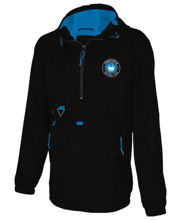 Charlotte FC Black Pullover Hooded Jacket