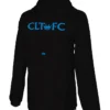 Charlotte FC Black Pullover Hooded Jacket Back