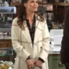 Chelsea Newman The Young and the Restless White Check Coat