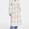 Chelsea Newman The Young and the Restless White Check Coat For Women