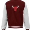 Chicago Bulls Basketball Wool Varsity Jacket Back