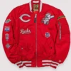 Chicago Cubs Ma-1 Reds Varsity Jacket