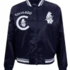 Chicago Cubs Navy Blue Full Snap Varsity Jacket