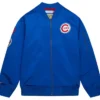 Chicago Cubs Navy Blue Zipper Varsity Jacket