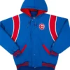 Chicago Cubs Vintage Bomber Starter Hooded Jacket