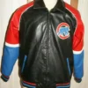 Chicago Cubs Vintage Leather Zipper Bomber Jacket