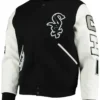 Chicago White Sox Letterman Black And White Jacket