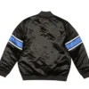 Cleveland Cavaliers Black Satin Bomber Jacket Back