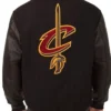 Cleveland Cavaliers Black Varsity Jacket Back