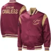 Cleveland Cavaliers Force Play Wine Varsity Jacket