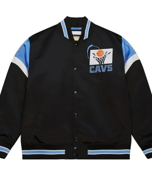 Cleveland Cavaliers Heavyweight Black Satin Jacket