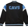 Cleveland Cavaliers Heavyweight Black Satin Jacket Back