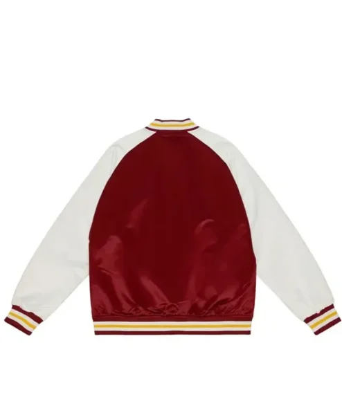 Cleveland Cavaliers Prime Time Burgundy Satin Jacket Back