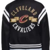 Cleveland Cavaliers Printed Logo Varsity Jacket Back