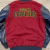 Cleveland Cavaliers Red and Navy Wool Jacket Back