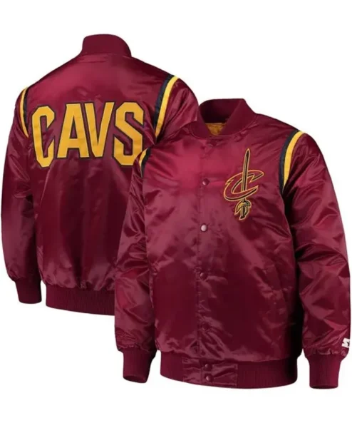 Cleveland Cavaliers Teddy Wine Satin Jacket