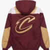 Cleveland Cavaliers Wine Pullover Jacket Back