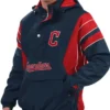 Cleveland Guardians Navy Team Pullover Starter Jacket