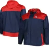 Cleveland Guardians Red and Blue Windbreaker Jacket