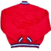 Clippers Red Satin Starter Bomber Vintage Jacket Back