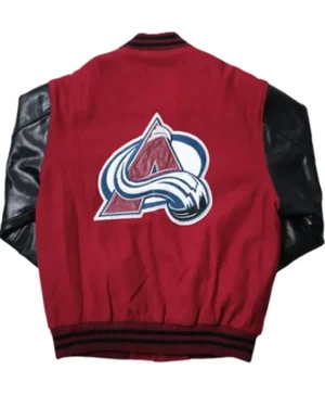 Colorado Avalanche Black And Red Varsity Jacket