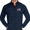 Colorado Avalanche Blue Zip Puffer Jacket