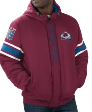 Colorado Avalanche Hooded Red Jacket