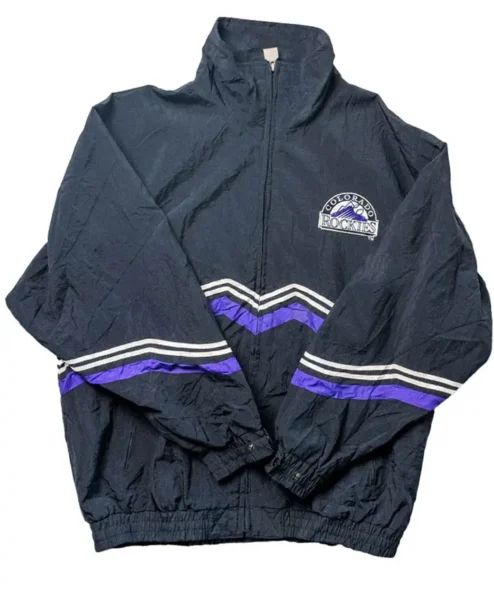 Colorado Rockies Black Vintage Zipper Jacket