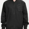 Colorado Rockies Black Zip Bomber Jacket