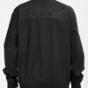 Colorado Rockies Black Zip Bomber Jacket Back
