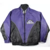 Colorado Rockies Vintage Leather Zipper Jacket