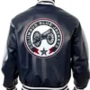 Columbus Blue Jackets Leather Bomber Jacket For Men and Women