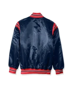 Columbus Blue Jackets Satin Full Snap Bomber Jacket