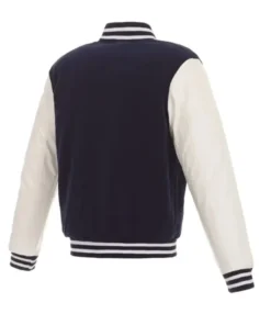 Columbus Blue Jackets Wool Full Snap Letterman Varsity Jacket