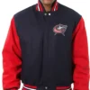 Columbus Blue Jackets Wool Letterman Varsity Jacket