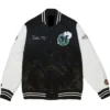 Dallas Mavericks Black And White Satin Varsity Jacket