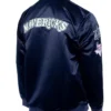 Dallas Mavericks Navy Blue Full Zip Bomber Jacket Back