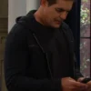 Days Of Our Lives Rafe Hernandez Black Hooded Jacket