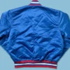 Detroit Pistons Starter 90s Bomber Full Snap Jacket Back
