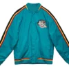Detroit Pistons Vintage Blue Bomber Zip Jacket