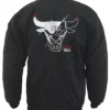 Dovie Lynch Chicago Bulls Black Varsity Jacket Back